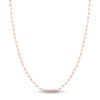 Thumbnail Image 1 of Solid Paperclip Chain Necklace 14K Rose Gold 24" 3.7mm