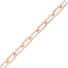 Thumbnail Image 2 of Solid Paperclip Chain Necklace 14K Rose Gold 24" 3.7mm
