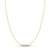 Thumbnail Image 1 of Solid Paperclip Chain Necklace 14K Yellow Gold 18" 4mm