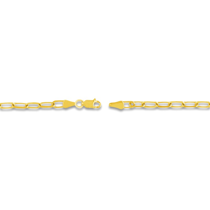 Main Image 3 of Paper Clip Chain Necklace 14K Yellow Gold 20"