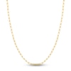 Thumbnail Image 1 of Solid Paperclip Chain Necklace 14K Yellow Gold 30&quot; 4mm