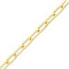 Thumbnail Image 2 of Solid Paperclip Chain Necklace 14K Yellow Gold 30&quot; 4mm