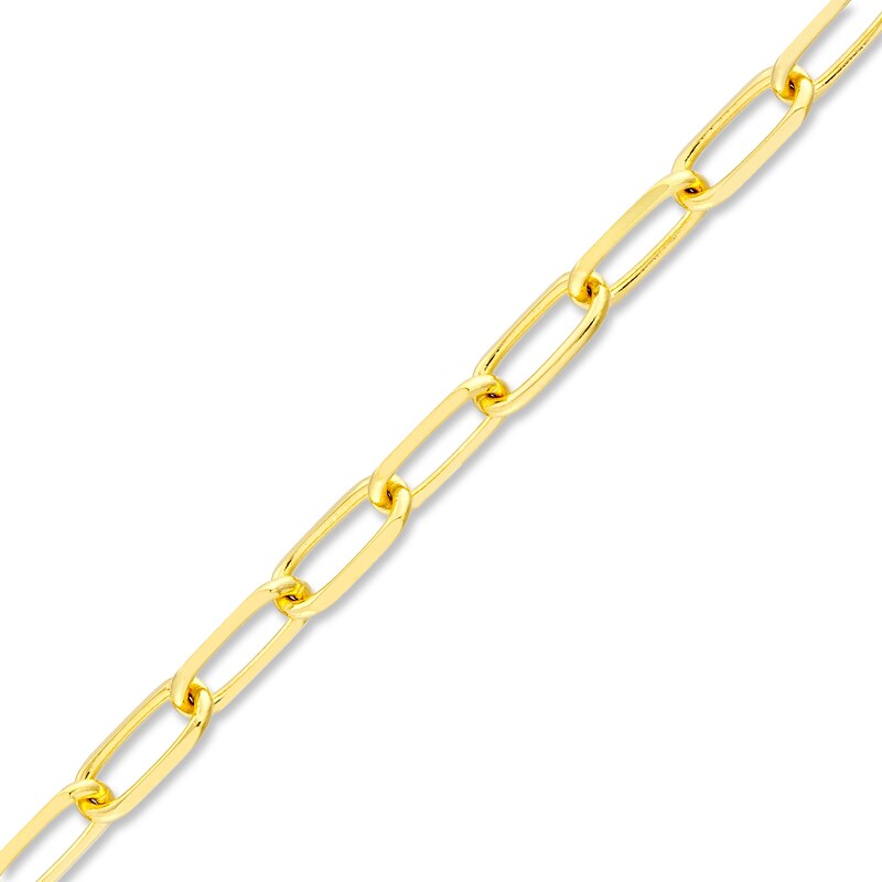 Main Image 2 of Solid Paperclip Chain Necklace 14K Yellow Gold 30&quot; 4mm