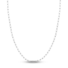 Thumbnail Image 1 of Solid Paperclip Chain Necklace 14K White Gold 20" 3.1mm
