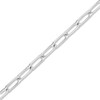 Thumbnail Image 2 of Solid Paperclip Chain Necklace 14K White Gold 24" 3.1mm