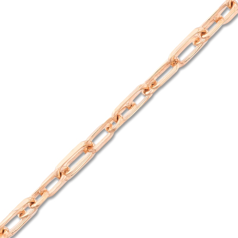 Main Image 2 of Solid Paperclip Chain Necklace 14K Rose Gold 20" 3.1mm