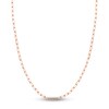 Thumbnail Image 1 of Solid Paperclip Chain Necklace 14K Rose Gold 24" 3.1mm