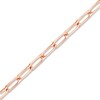 Thumbnail Image 2 of Solid Paperclip Chain Necklace 14K Rose Gold 24" 3.1mm