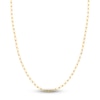 Thumbnail Image 1 of Solid Paperclip Chain Necklace 14K Yellow Gold 18" 3.1mm