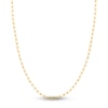 Thumbnail Image 1 of Solid Paperclip Chain Necklace 14K Yellow Gold 24" 3.1mm