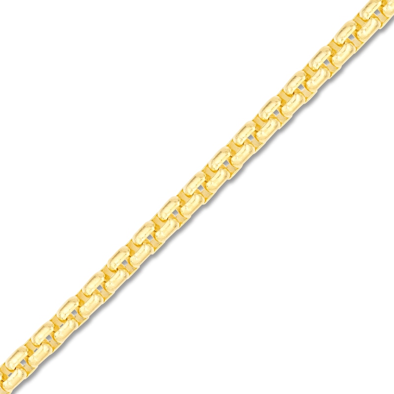 Main Image 2 of Solid Round Box Chain Necklace 14K Yellow Gold 22" 3.95mm