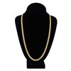 Thumbnail Image 4 of Solid Miami Curb Link Necklace 14K Yellow Gold 26" 6.45mm