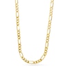 Thumbnail Image 1 of Solid Flat Figaro Chain Necklace 14K Yellow Gold 24" 8.4mm