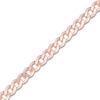 Thumbnail Image 2 of Solid Open Curb Necklace 14K Rose Gold 20" 2.7mm