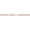 Thumbnail Image 3 of Solid Open Curb Necklace 14K Rose Gold 20" 2.7mm