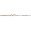 Thumbnail Image 3 of Solid Open Curb Necklace 14K Rose Gold 24" 2.7mm