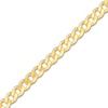 Thumbnail Image 2 of Men's Solid Open Curb Necklace 14K Yellow Gold 16" 2.7mm