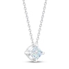 Thumbnail Image 1 of THE LEO First Light Diamond Solitaire Necklace 1/4 ct tw Princess 14K White Gold (I1/I)