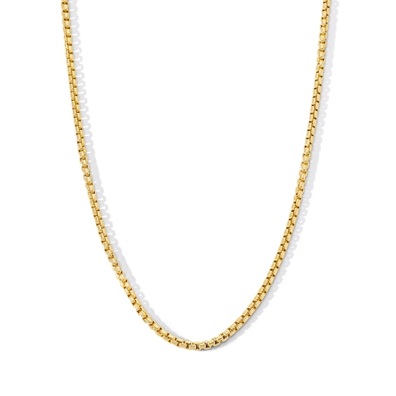 20"  Box Chain Necklace 14K Yellow Gold Appx. 2.5mm