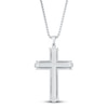Thumbnail Image 1 of Cross Necklace Ion-Plated Stainless Steel 24"