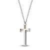 Thumbnail Image 2 of Cross Necklace Stainless Steel 24"