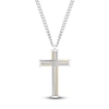 Thumbnail Image 3 of Cross Necklace Stainless Steel 24"