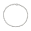 Thumbnail Image 1 of Beaded Chain Anklet Sterling Silver 10"