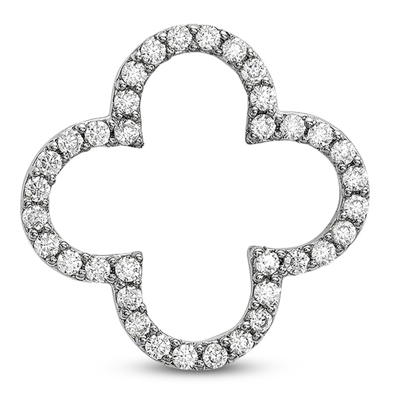 Small Design Charm Diamond Accents 14K White Gold
