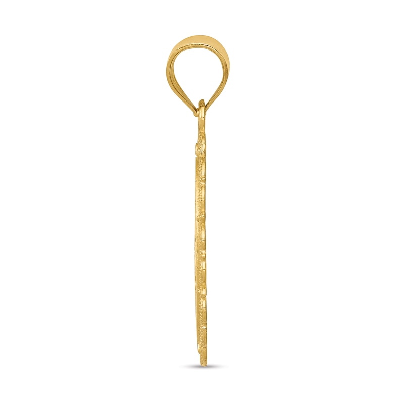 Main Image 2 of Polished Pisces Zodiac Charm 14K Yellow Gold