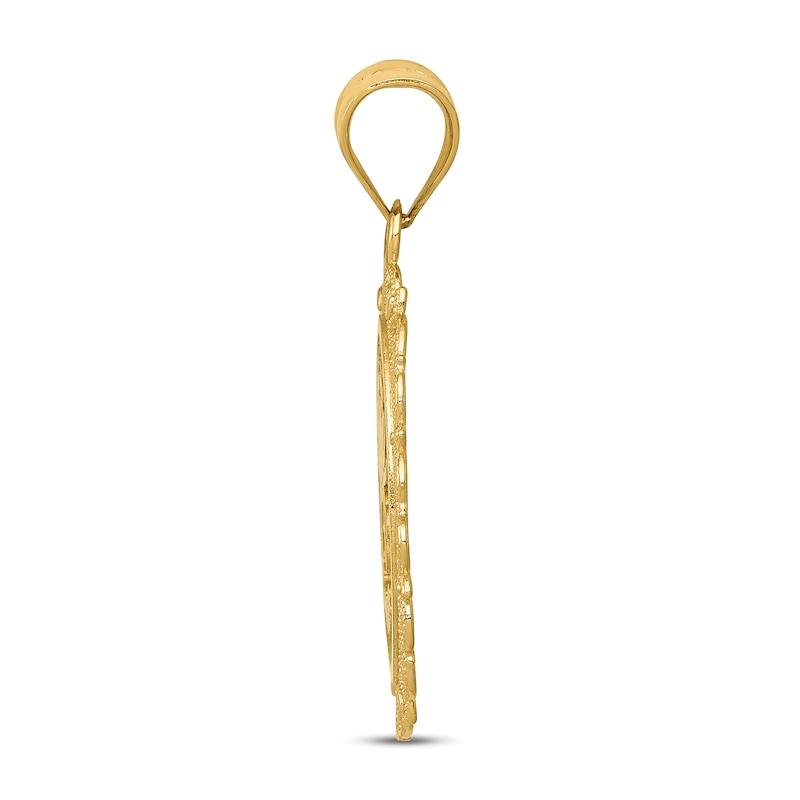 Main Image 2 of Polished Cancer Zodiac Charm 14K Yellow Gold