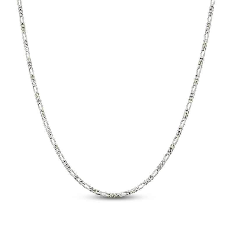 Main Image 1 of Solid Figaro Chain Necklace Sterling Silver 16" 2.85mm