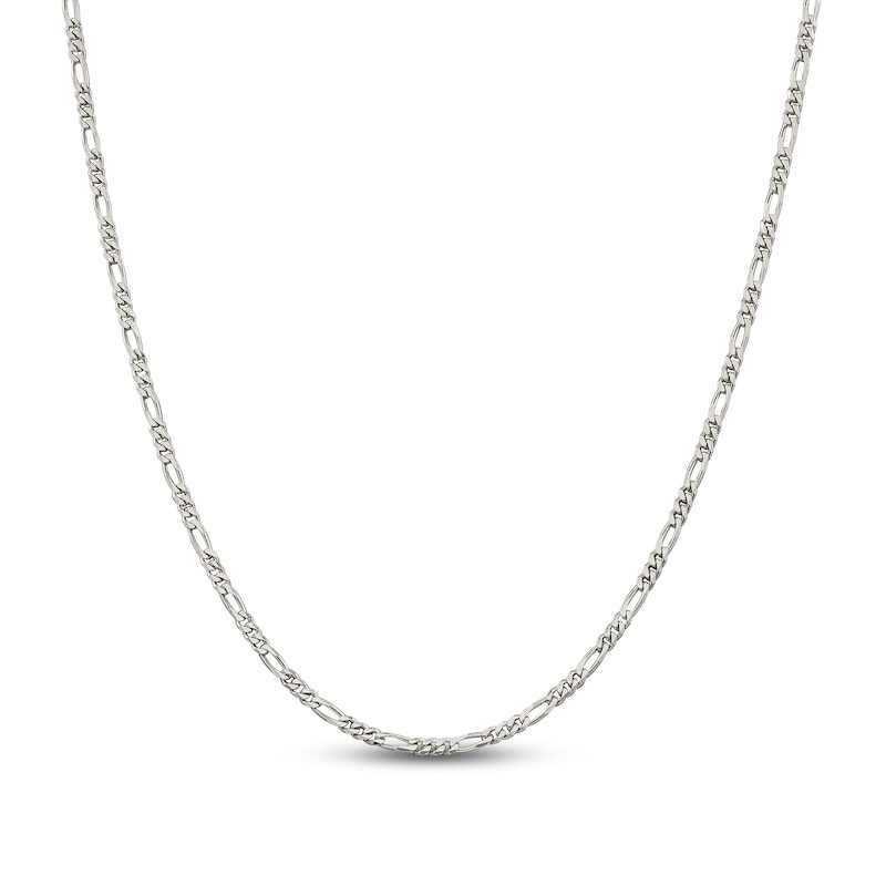 Main Image 1 of Solid Figaro Chain Necklace Sterling Silver 14" 2.85mm