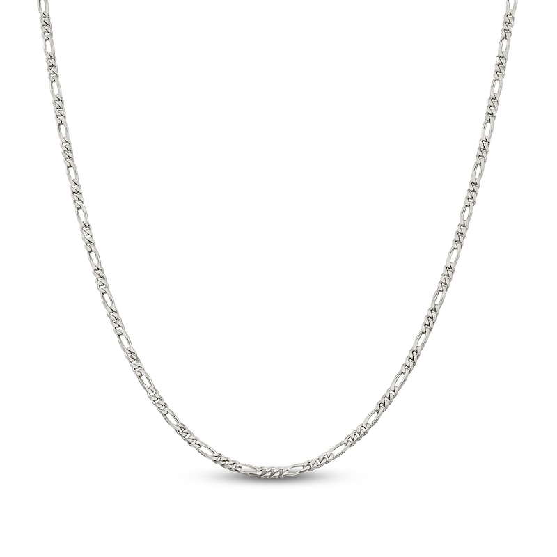 Main Image 1 of Solid Figaro Chain Necklace Sterling Silver 22" 2.85mm