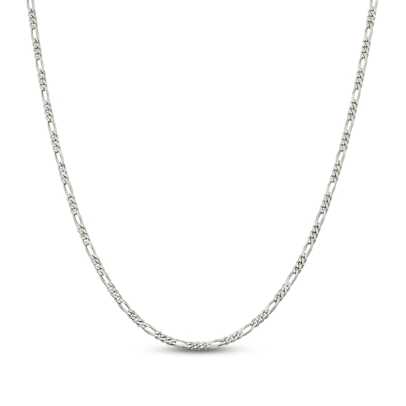 Main Image 1 of Solid Figaro Chain Necklace Sterling Silver 28" 2.85mm