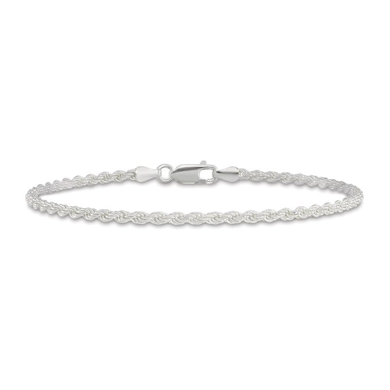 Main Image 1 of Rope Chain Anklet Sterling Silver 10"
