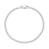 Thumbnail Image 1 of Solid Diamond-Cut Rope Chain Bracelet Sterling Silver 7" 2.25mm