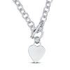 Thumbnail Image 1 of Engravable Heart Necklace Sterling Silver 18"