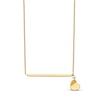 Thumbnail Image 1 of Heart Necklace 14K Yellow Gold 15"