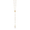 Thumbnail Image 1 of Rosary Medal Necklace 14K Tri-Tone Gold 24"