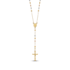 Thumbnail Image 0 of Rosary Bead Necklace 14K Tri-Tone Gold 24"