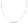 Thumbnail Image 1 of Hollow Polished Paperclip Link Necklace 14K Rose Gold 2.6mm 18"