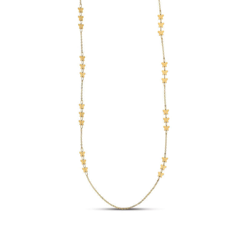 Polished Butterfly Necklace 14K Yellow Gold | Jared
