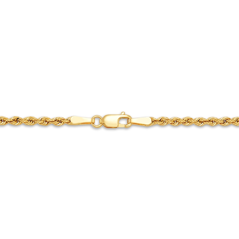Main Image 3 of Rope Necklace 10K Yellow Gold 18"