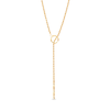 Thumbnail Image 1 of Lariat Rope Necklace 10K Yellow Gold 17"