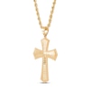 Thumbnail Image 2 of Cross Rope Chain Necklace 10K Yellow Gold 22"