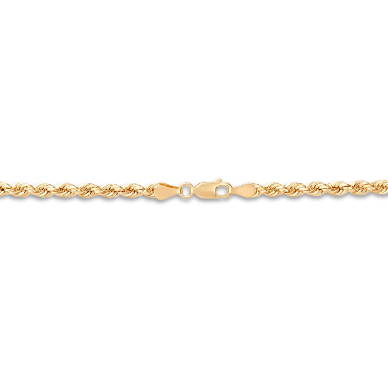 Main Image 3 of Cross Rope Chain Necklace 10K Yellow Gold 22"