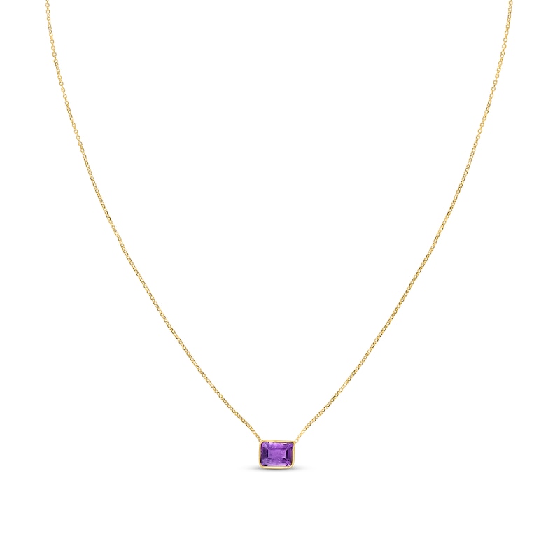 Natural Amethyst Necklace 14K Yellow Gold | Jared