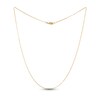 Thumbnail Image 1 of Solid Paperclip Necklace 14K Yellow Gold 24" 1.3mm