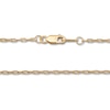 Thumbnail Image 2 of Solid Paperclip Necklace 14K Yellow Gold 24" 1.3mm