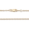 Thumbnail Image 3 of Solid Paperclip Necklace 14K Yellow Gold 24" 1.3mm